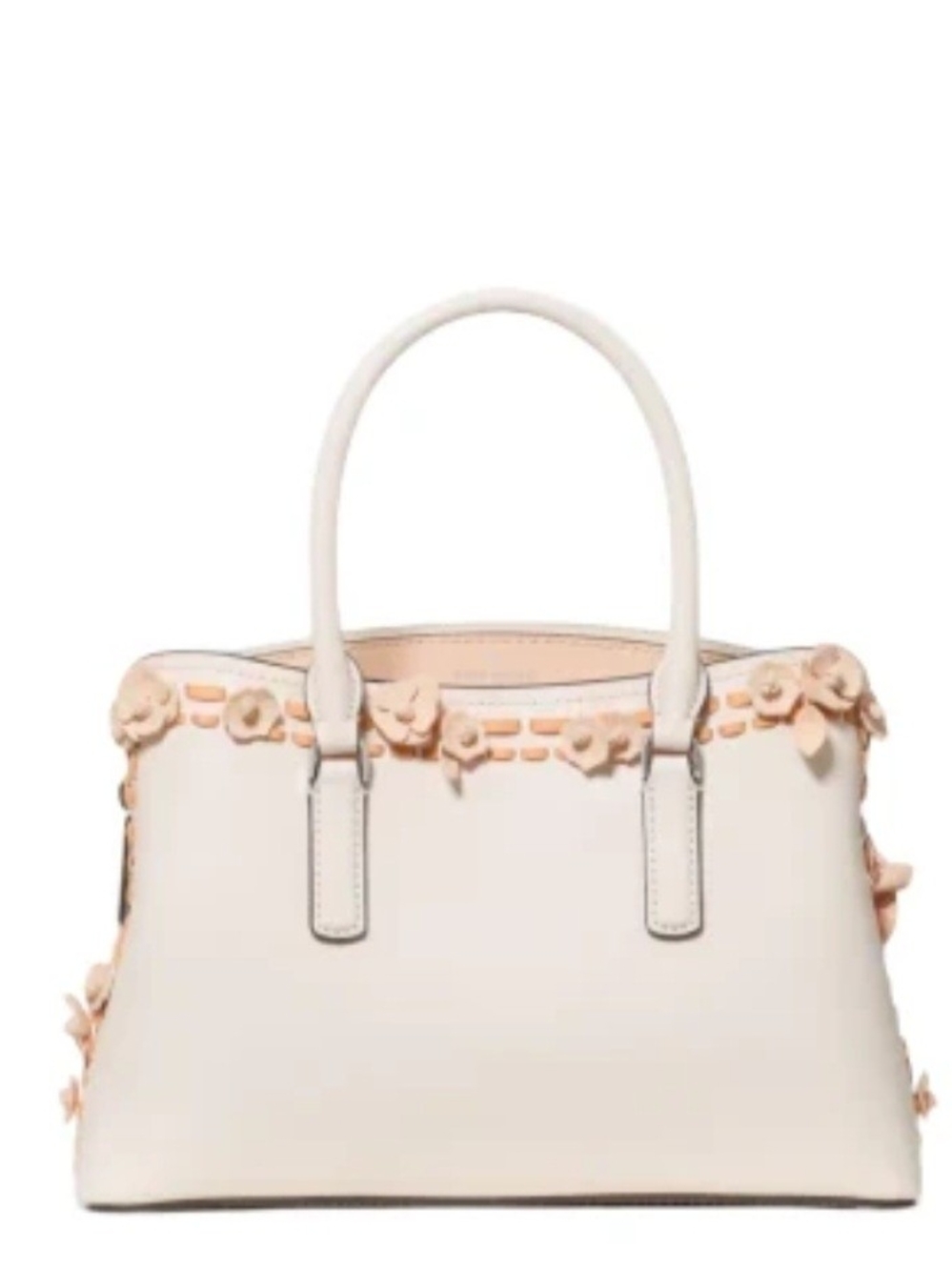 kate spade Cream Floral-Appliqué Satchel